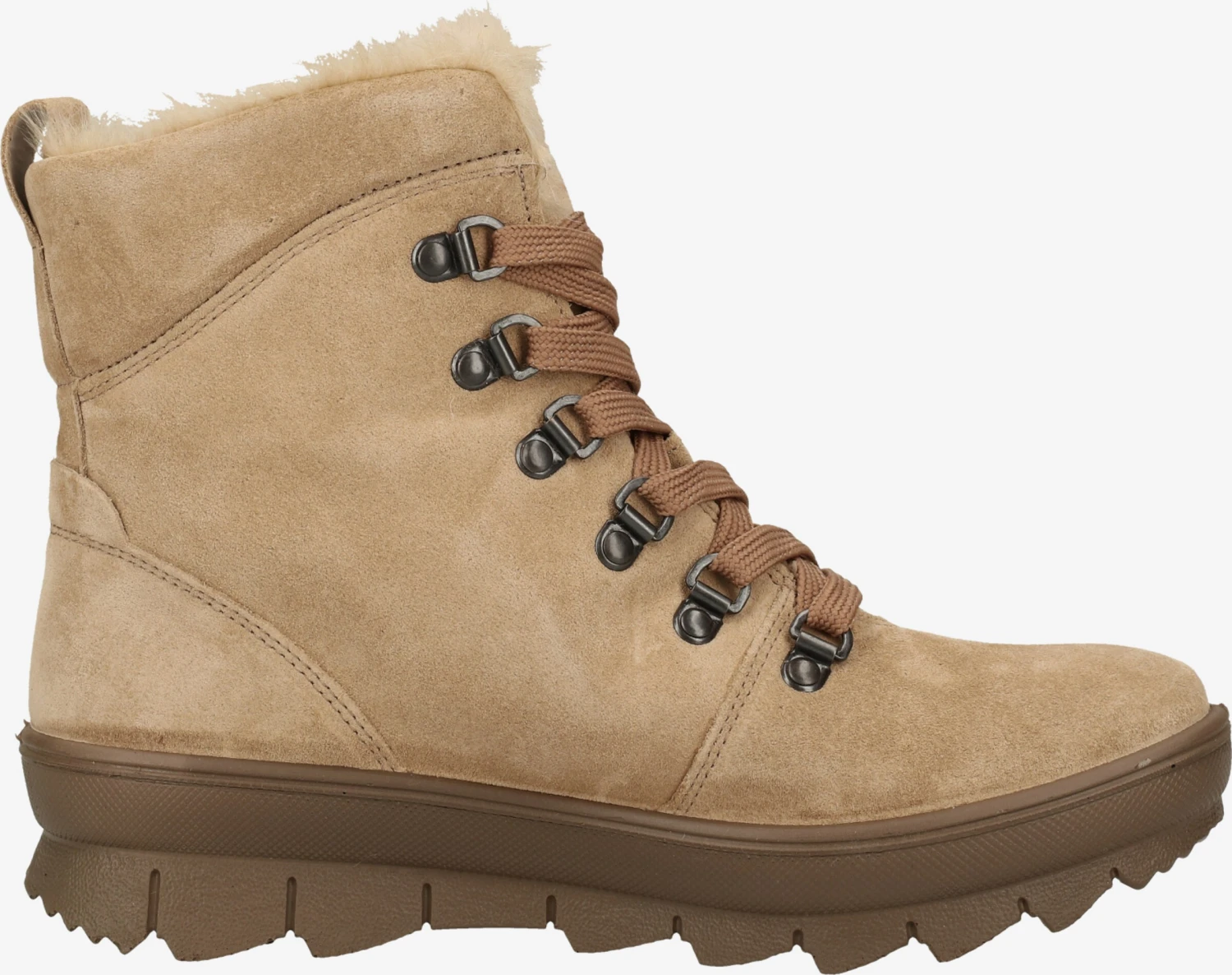 Legero Enkellaarsjes Veterlaarsjes Dames Taupe 4 Legero Enkellaarsjes Veterlaarsjes Dames Taupe - Afbeelding 2