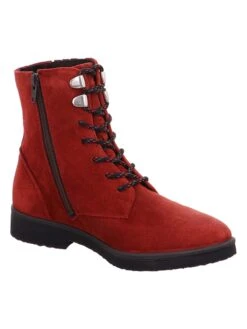 Legero Leren Enkellaarzen "Soana" Rood -Legero Verkoopwinkel legero leren enkellaarzen soana rood 3